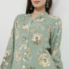 Full Placket Printed Long Kurta