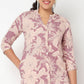 Printed Full Placket Cord Long Kurta