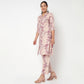 Printed Full Placket Cord Long Kurta