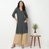 V-Neck With Gusset Printed Kurta
