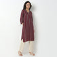 V-Neck With Gusset Printed Kurta