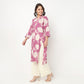 V Neck With Gusset and Couching Long Kurta