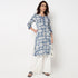 Printed Slit Long Kurta