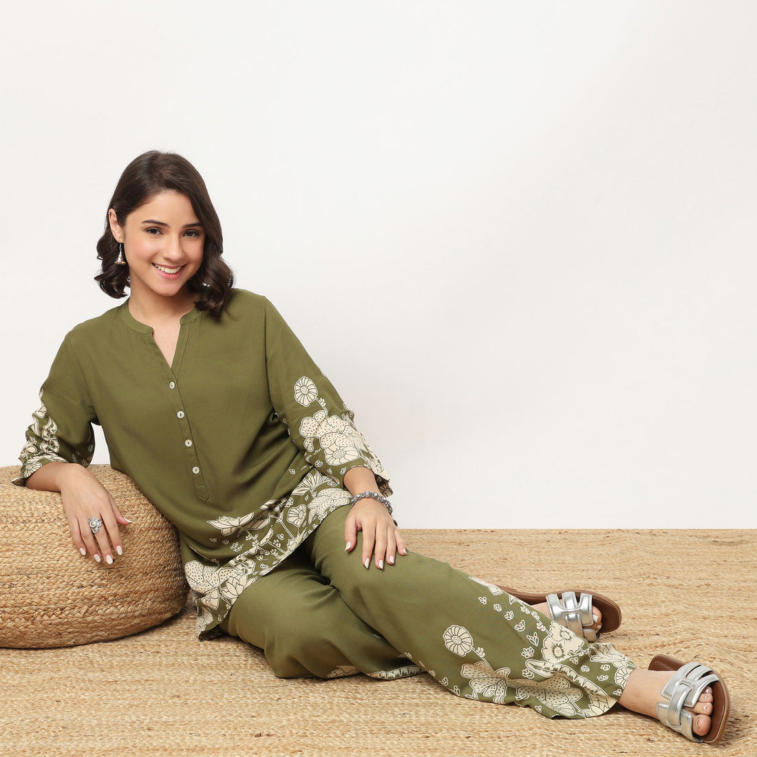 Half Placket Short Kurta