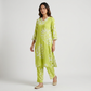 Printed V-Neck Long Kurta