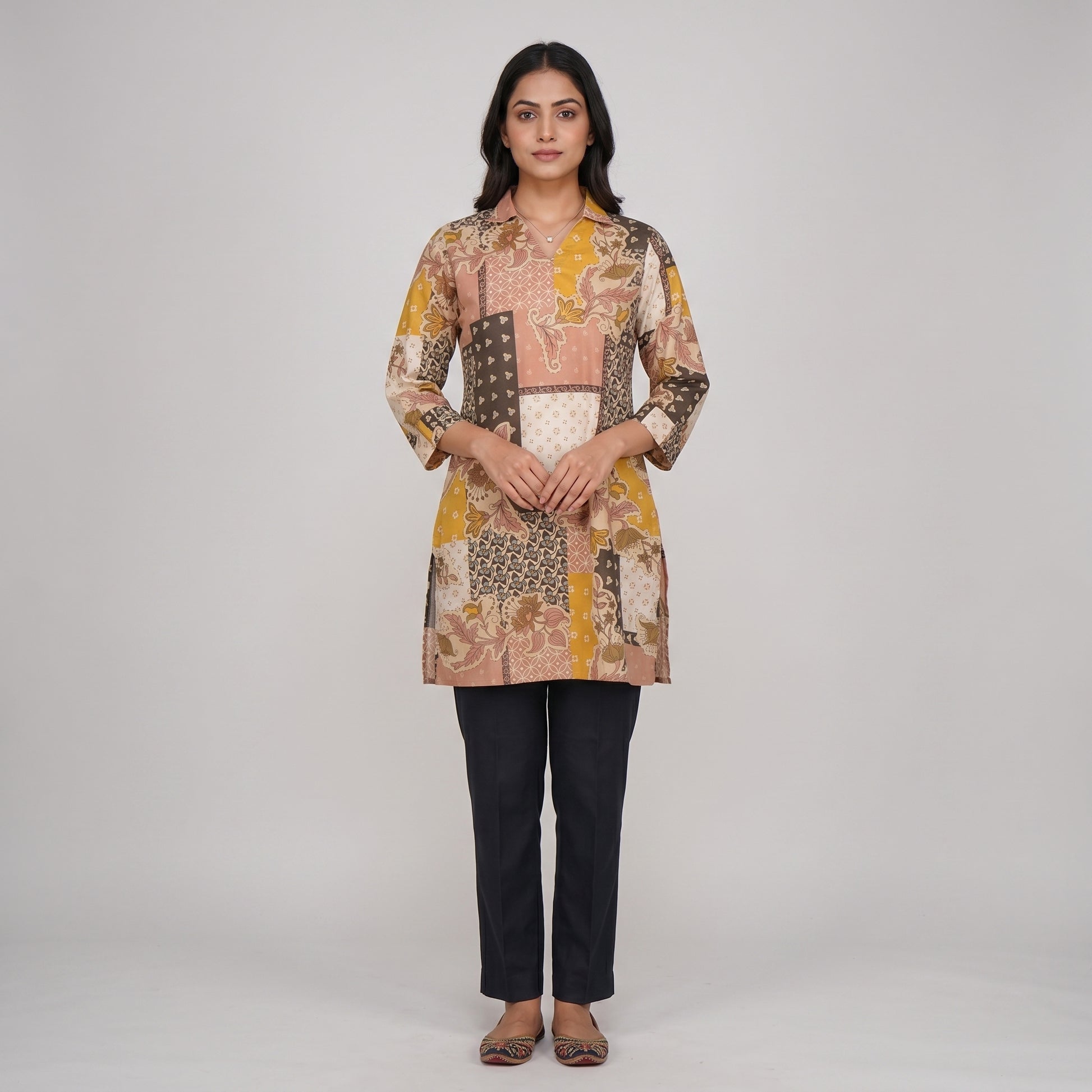 Cotton Printed Short Kurta