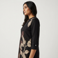 Printed Half Placket Long Kurta