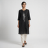 Solid Round Neck With Slit Kurta