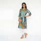 Cotton V-Neck Long Kurta