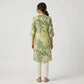 Cotton Printed Half Placket Long Kurta