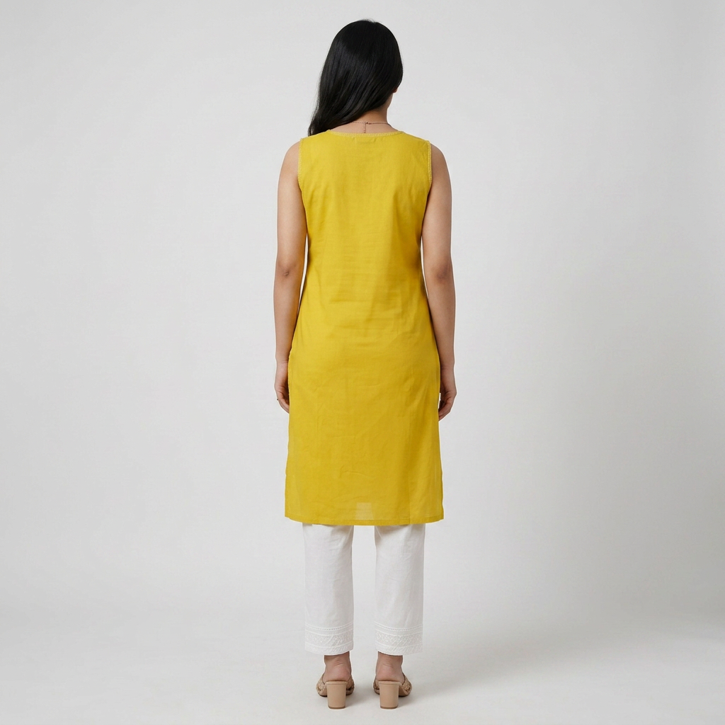Cotton Embroidered Kurta