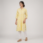 Printed Half Placket Long Kurta