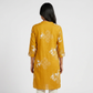 Printed Half Placket Long Kurta