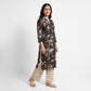 Printed Band Neck Kurta
