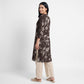 Printed Band Neck Kurta