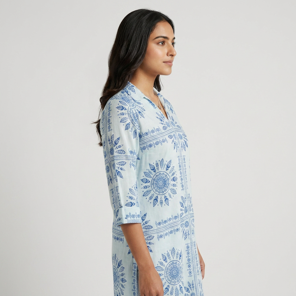 Cotton Printed Short Kurta