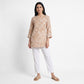 Printed Band Neck Short Kurta