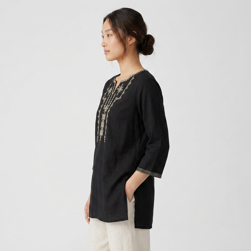 Embroidered Short Kurta