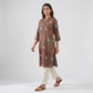 Cotton Printed Half Placket Kurta