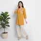 Patchwork V-Neck Relaxed Kurta
