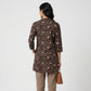 Printed Half Placket Short Kurta