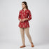 Printed Half Placket Short Kurta