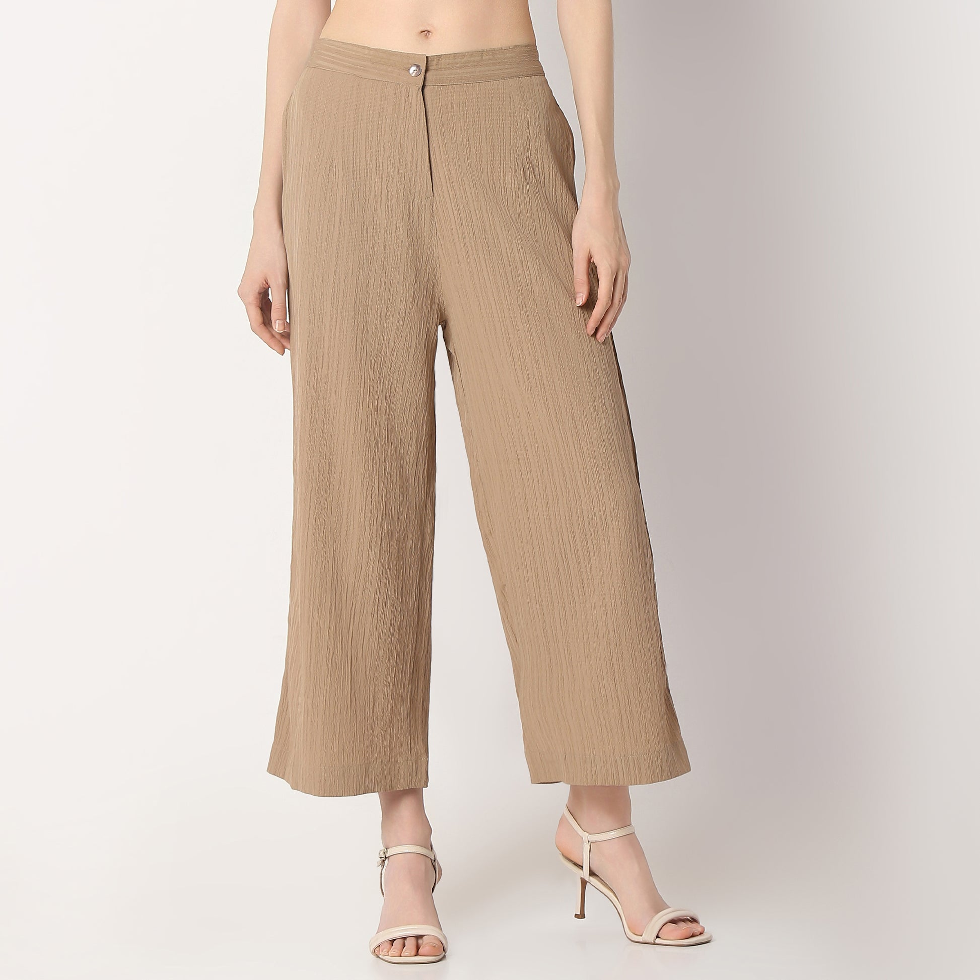 Structured Flared Pants