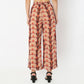 Flare Fit Printed Full Length Flared High Rise Pants
