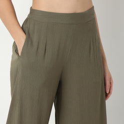 Viscose Ankle Length Pants