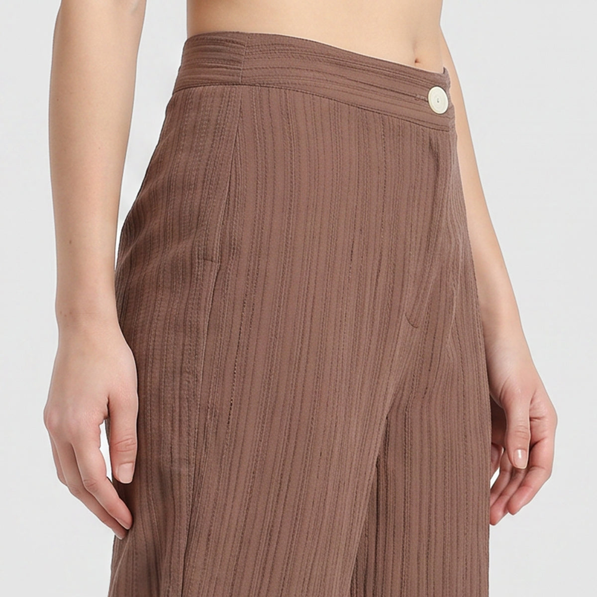High Rise Straight Pants