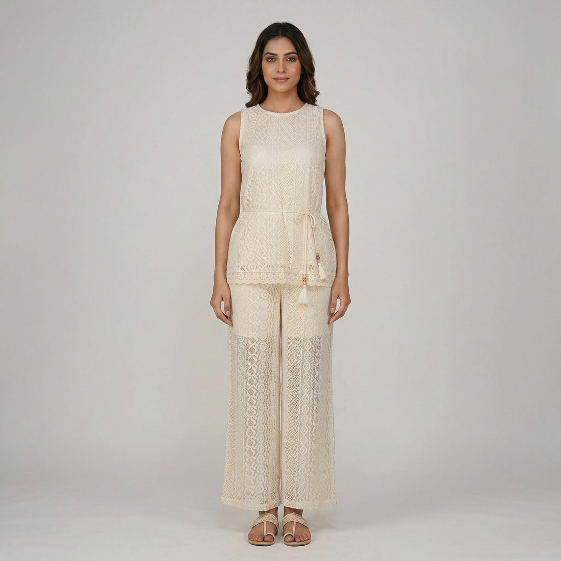 Straight Fit High Rise Pants