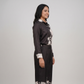 Printed High Rise Straight Pants