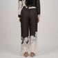 Printed High Rise Straight Pants