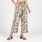 Printed Flared High Rise Pants
