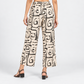 Printed Flared High Rise Pants