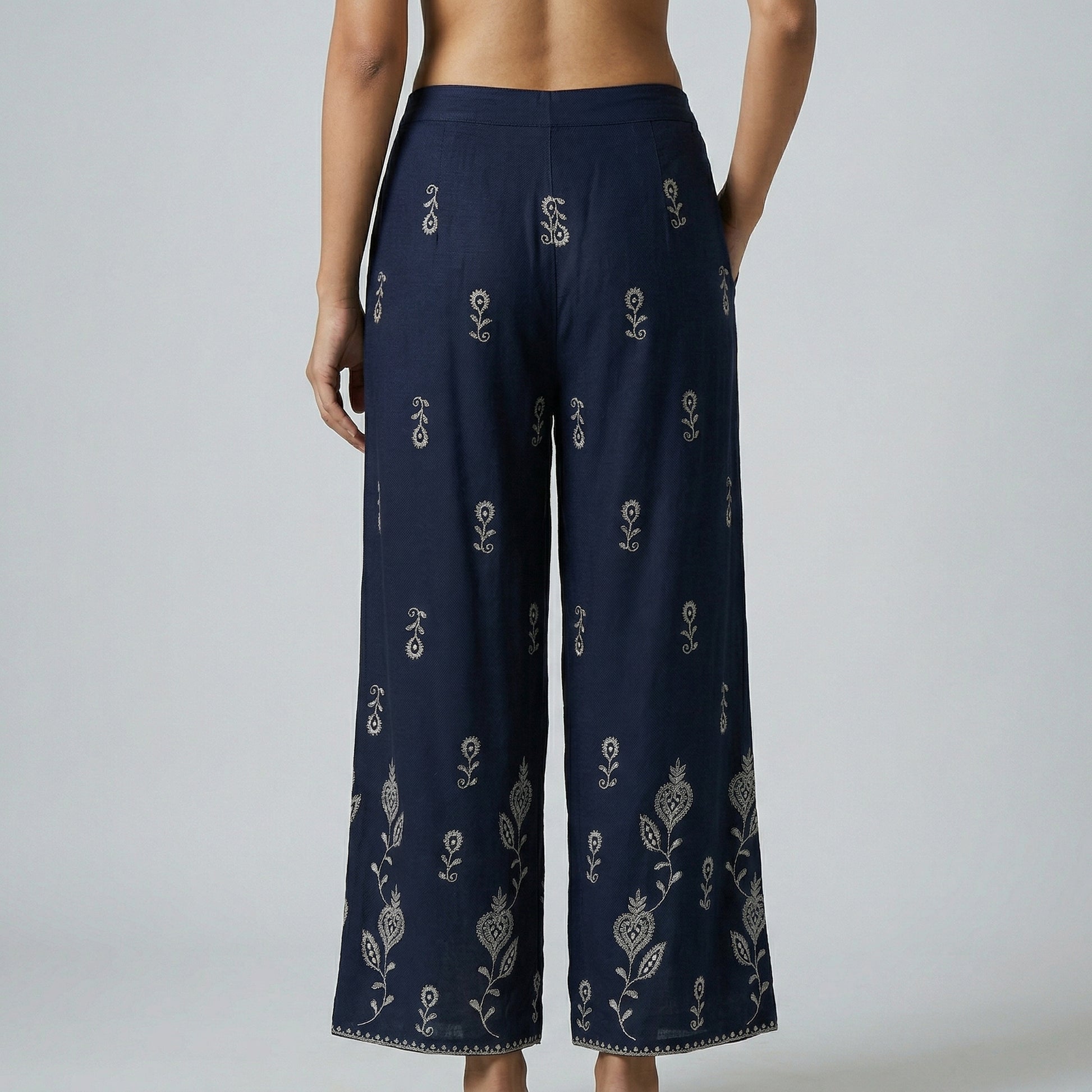 Straight Fit High Rise Pants