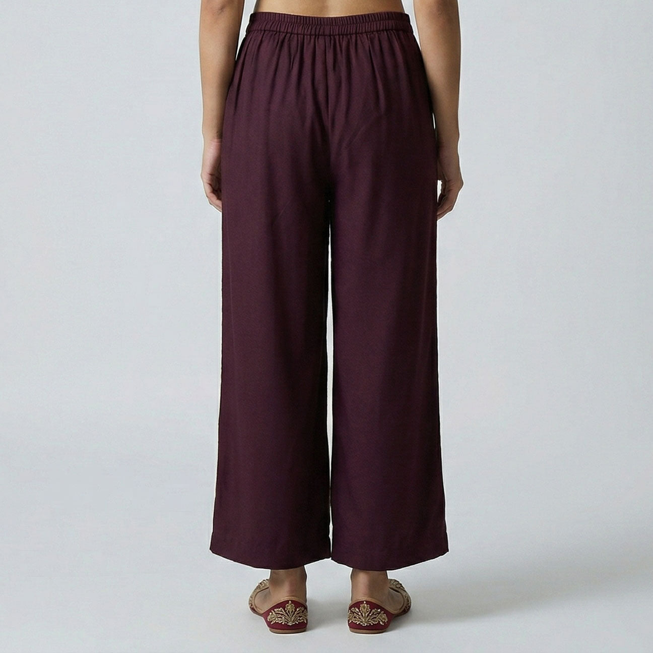 Straight Fit High Rise Pants