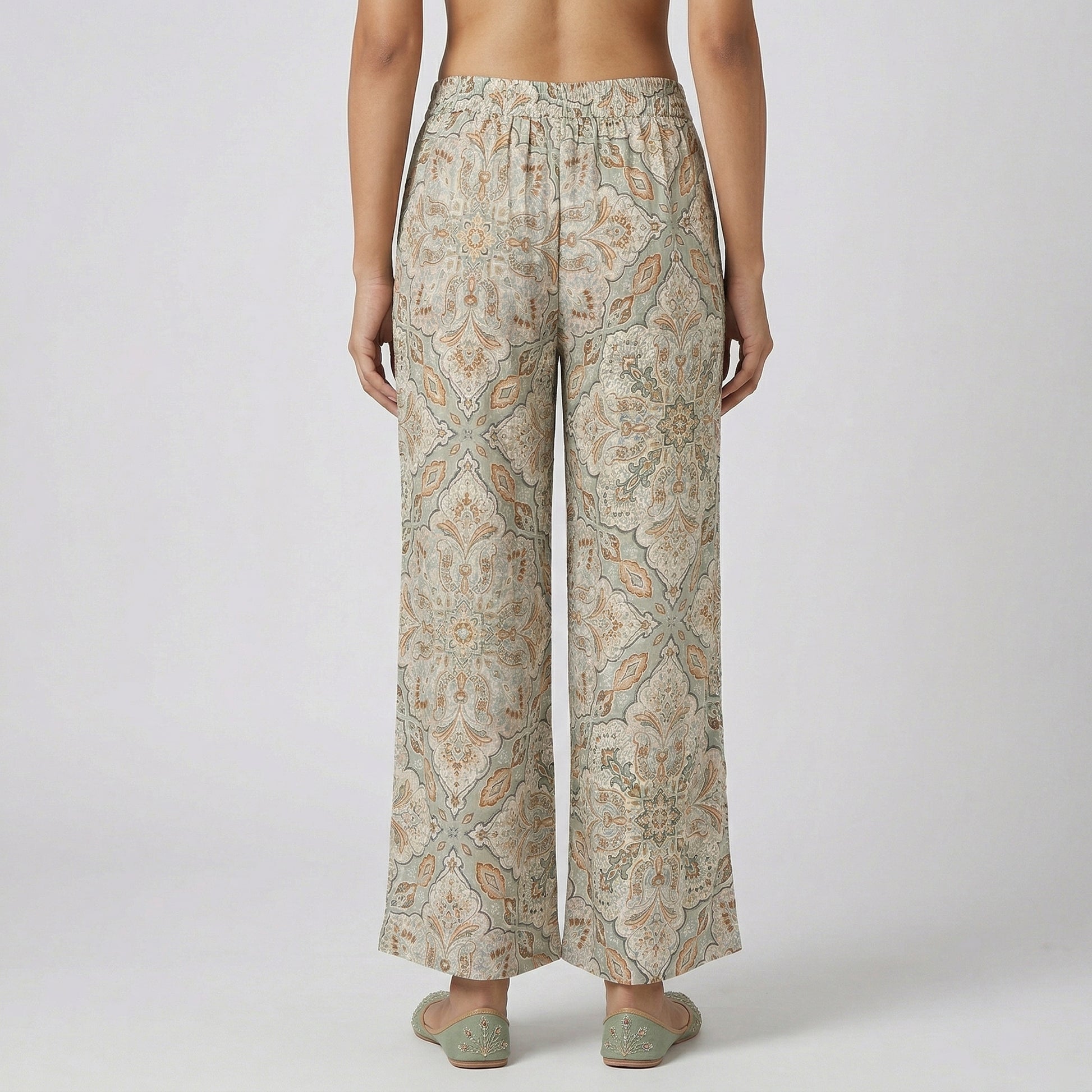 Straight Fit High Rise Pants