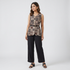 Solid Straight High Rise Pants