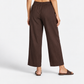 Solid Straight High Rise Pants
