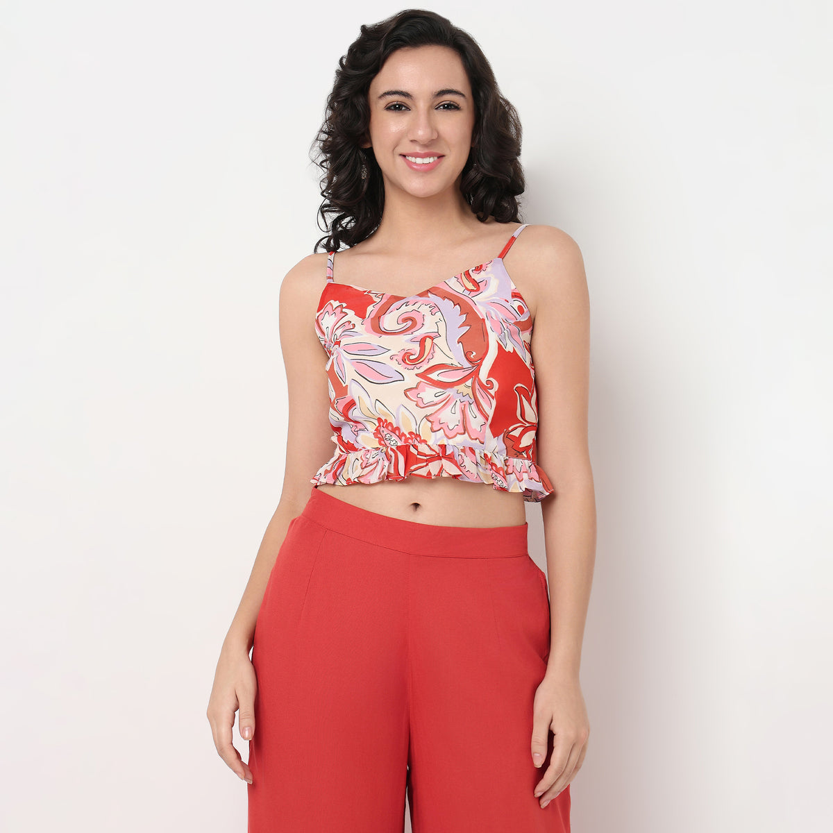 Order Now Women Print Square Neck Straight Relaxed Fit High Rise Ethnic Wear Fusion Set by Style Union
