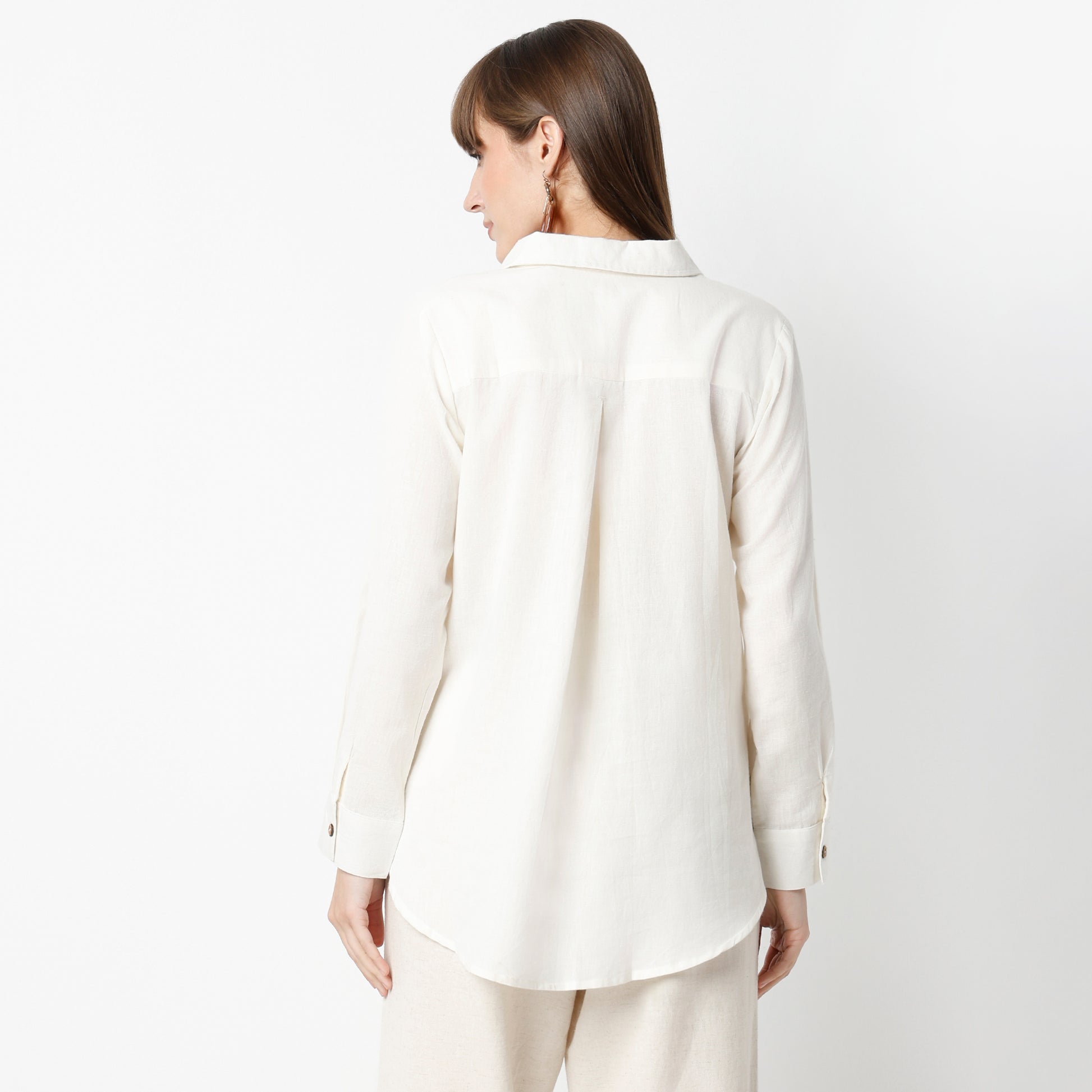 Regular Fit Embroidered Regular Length Shirt