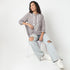 Straight Fit Embroidered Band Neck Tunic