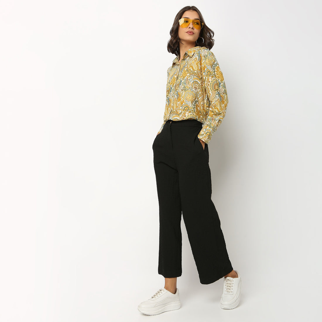 Printed Rayon Shirt, Full Sleeve