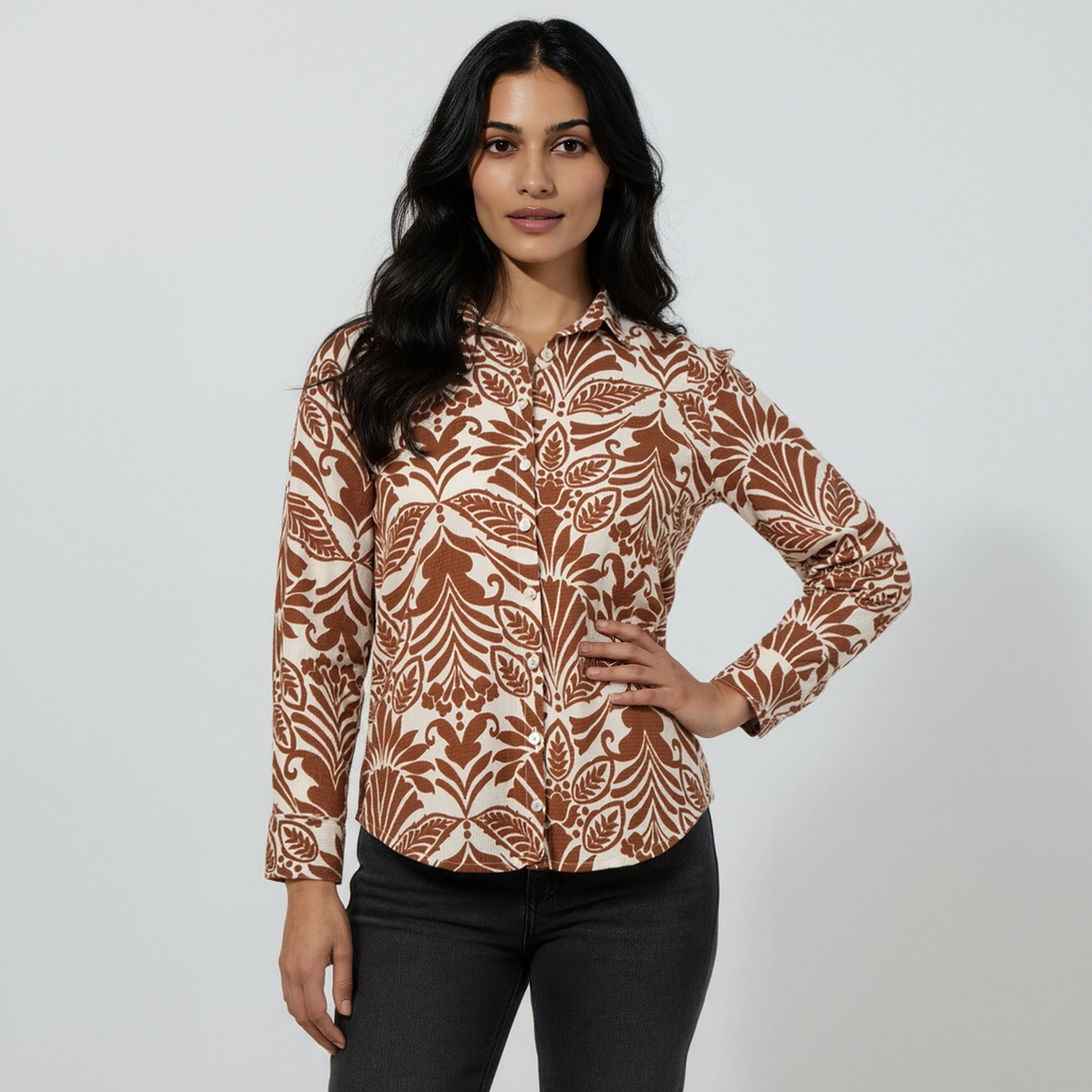 Camp Collar Printed Shirt