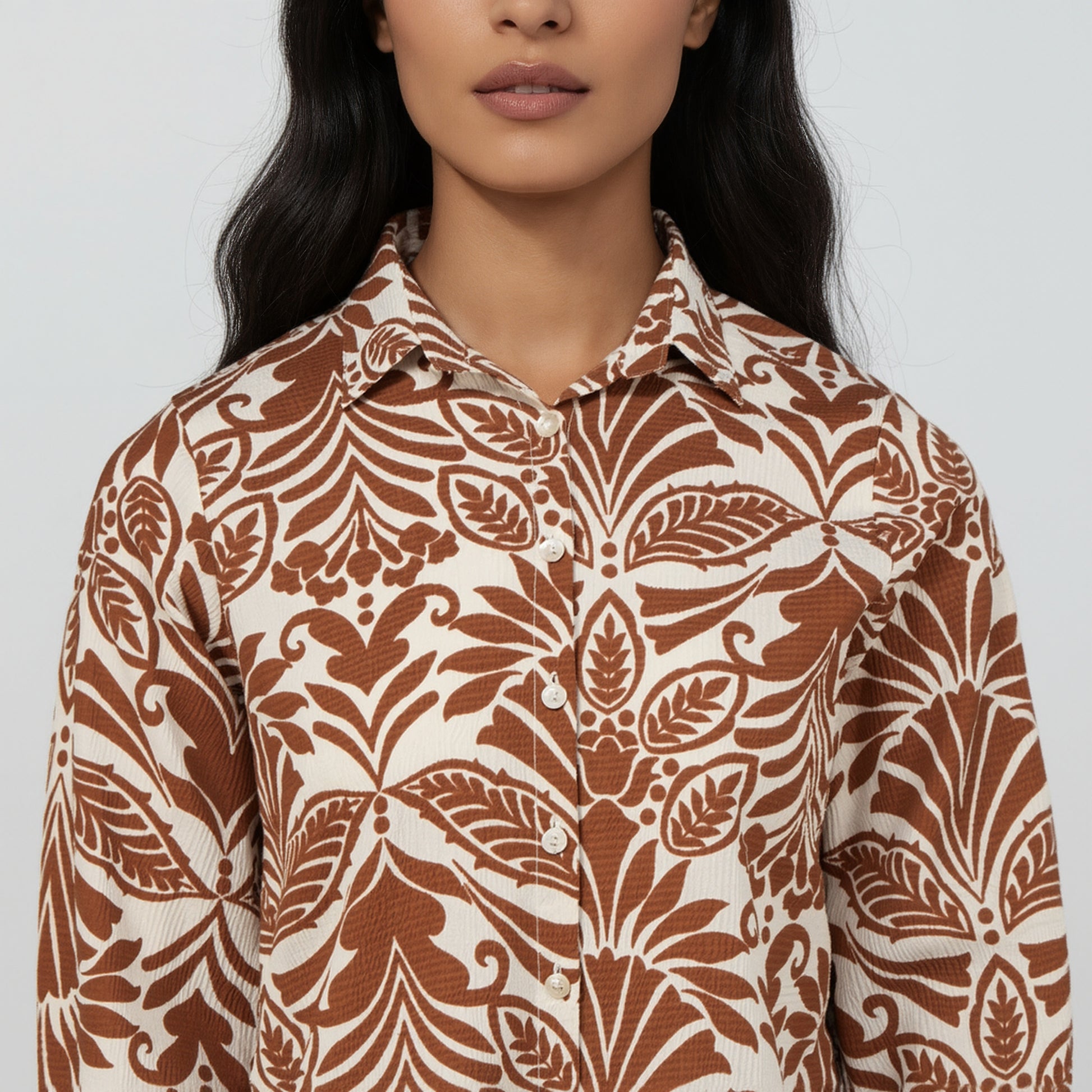 Camp Collar Printed Shirt