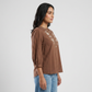 Embroidered Flared Top