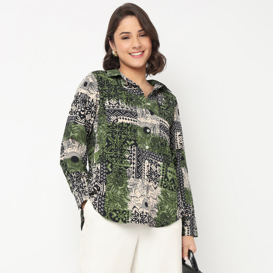 Straight Printed Shirt