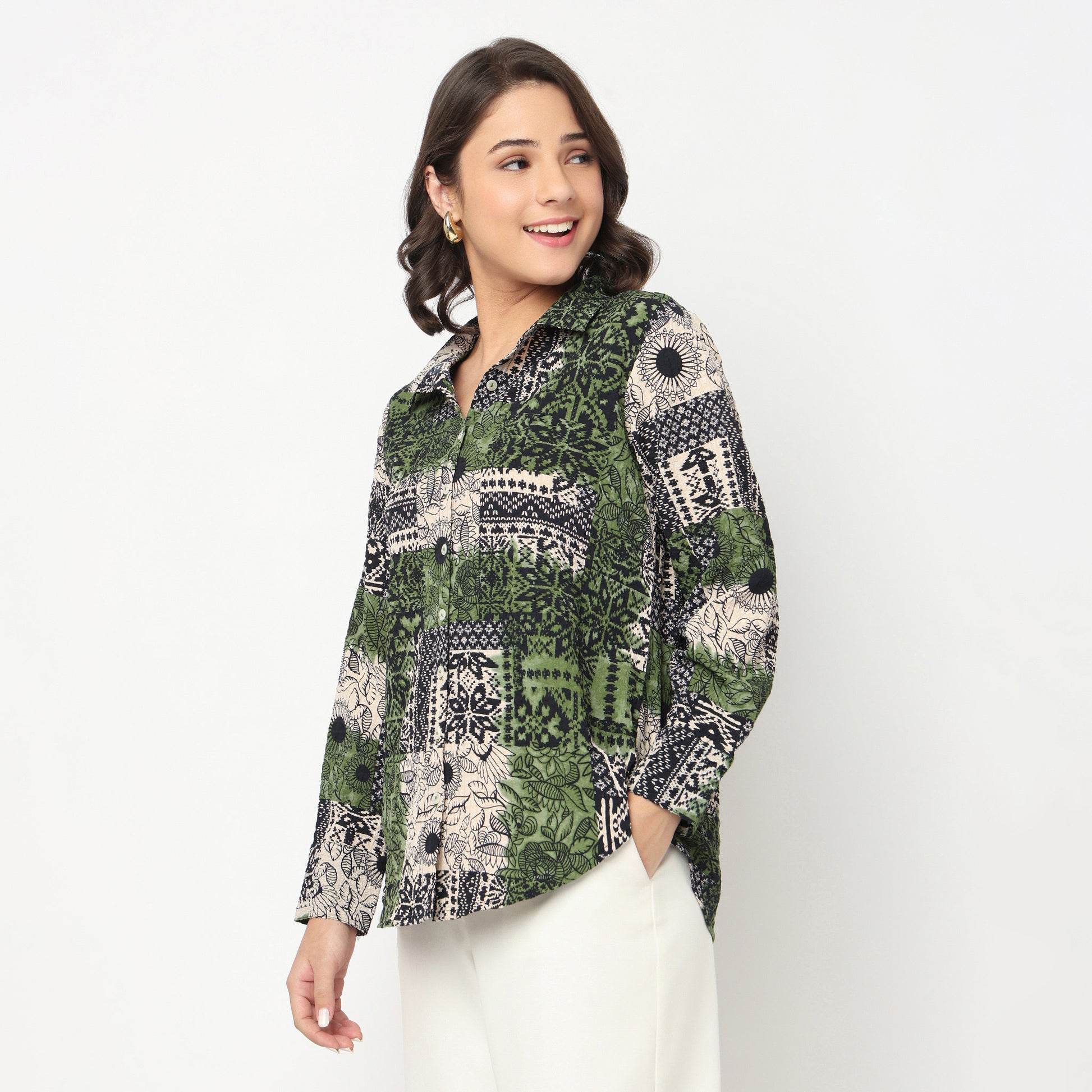 Straight Printed Shirt