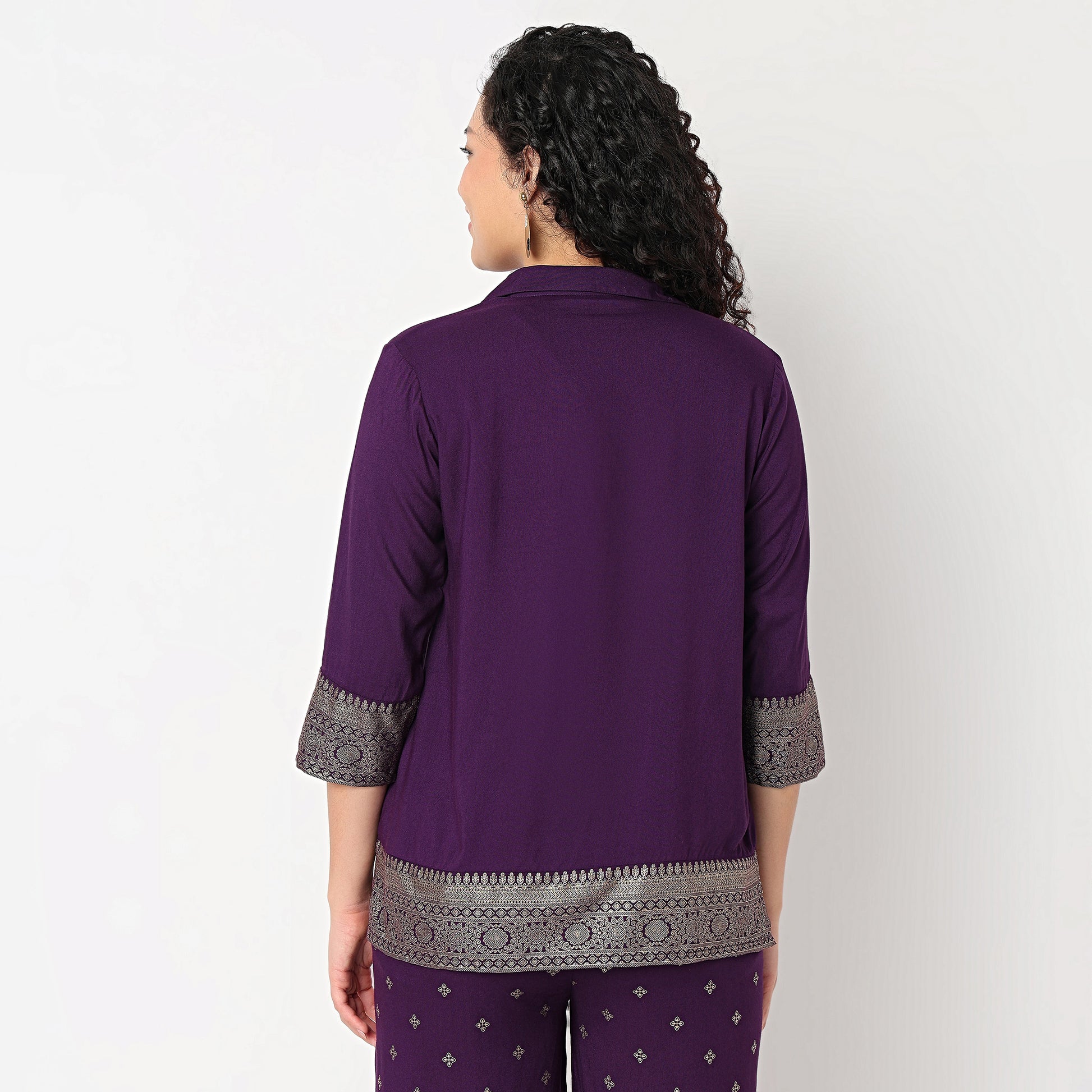 Printed Camp Collar Shirt